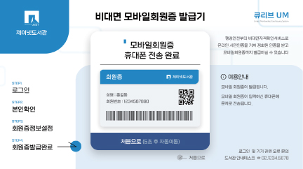 모바일회원증 발급 및 휴대폰 전송 완료